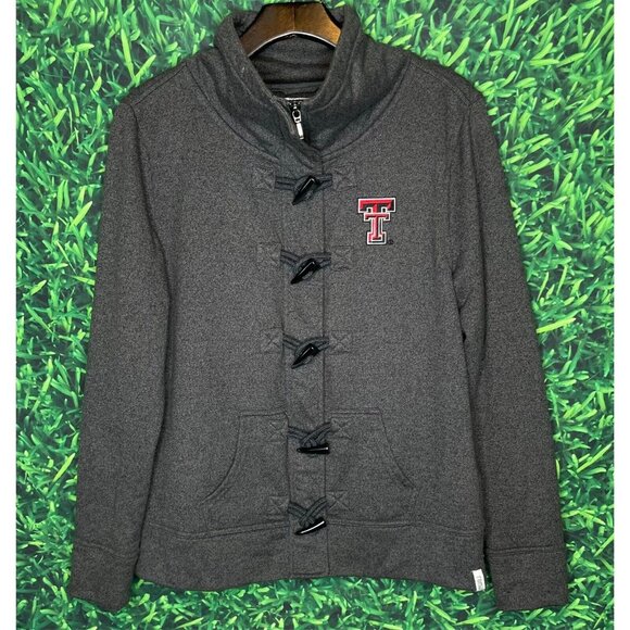 Texas Tech Red Raiders Nantucket Toggle Full Zip Bruzer Renu Jacket Womens Large - Picture 1 of 7